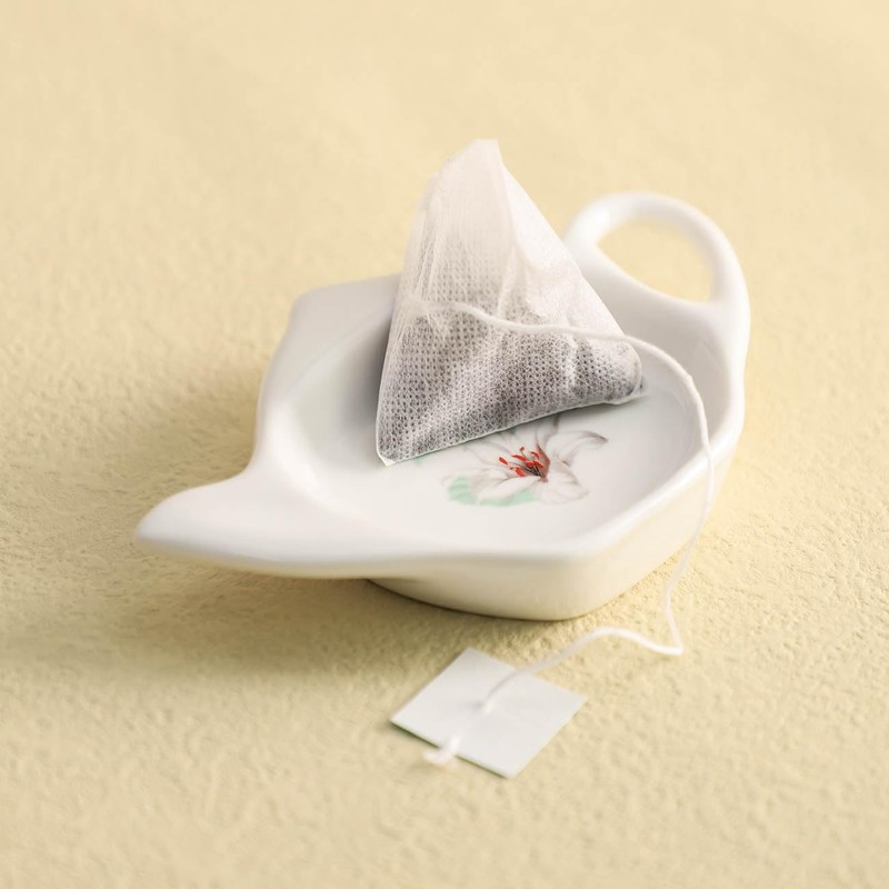 Bicuzat Ceramic Tea Bag Holders - 5 PCS Teapot Shaped