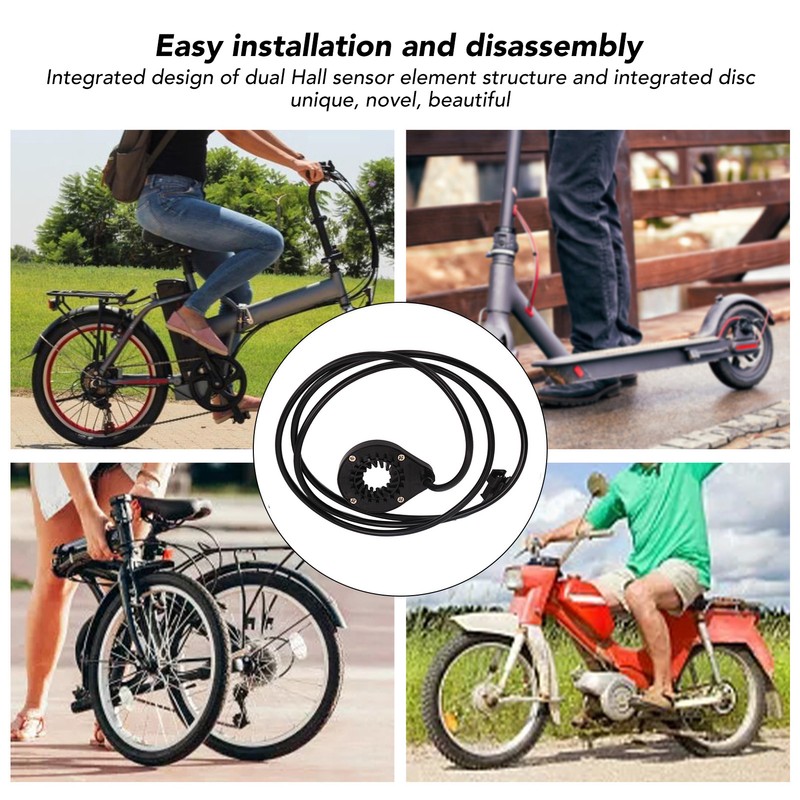 Electric Bike Bicycle Power Pedal Assist Sensor Dual Hall Integrated