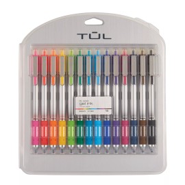 Tul Retractable Gel Pens, Bullet Point, 0.7 mm, Gray Barrel, Assorted Standard