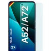 moex [Pack of 3] Screen Protector Compatible with Oppo A52 / A72 Screen Protector, Case Friendly, 0.2 mm Thin Screen Protector, Extra Scratch-Resistant, HD Ultra Clear