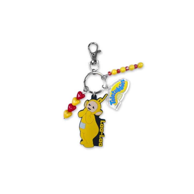 Teletubbies Beaded Rubber Keychain Laa-Laa