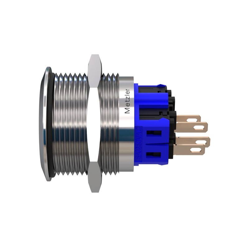 Metzler - Push Button 25mm - IP67 IK10 - Stainless