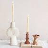 Creative Co-Op Handmade Paper Mache Spiked Taper Candle Holder, Natural