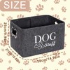 Kiswleon Dog Toy Box,Felt Stuff Storage Baskets with Designed Metal