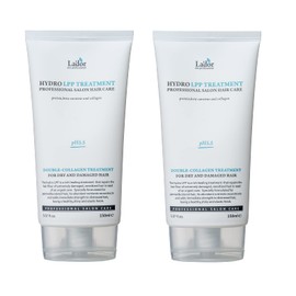 LA'DOR Hydro LPP Treatment Double Collagen Protein Hair Pack 10.14 Fl Oz -pH 5.5 Sub-acid Hair Intense Care Dry Damaged Colored Permed Thinning Hair Jojoba Oil No Silicone No Sulfate No Harmful Ingredients LADOR