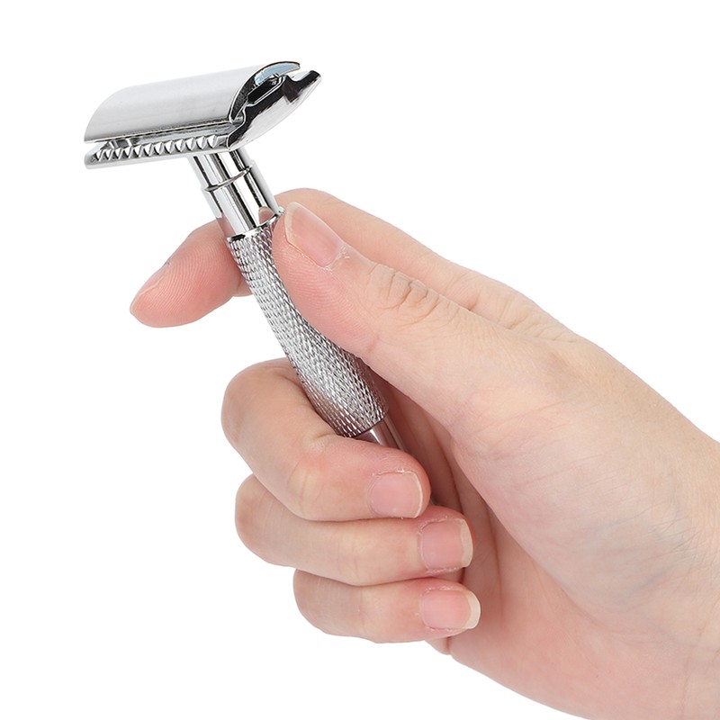 Men Safety Razor Professional Home Hair Salon Travel Portable Alloy
