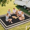 Outdoor Rugs 9x12 Waterproof for Patios Clearance,Large Plastic Straw Mats