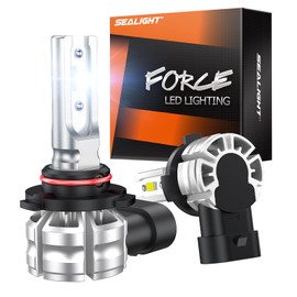 SEALIGHT H10 9140 9145 LED Fog Light Bulbs or DRL, 10000LM Strong Penetration H10 LED Fog Lights 9145 LED Bulb 6500K White 600% Brightness H10 Fog Light Bulbs for Car, 3 Mins Plug & Play, Pack of 2
