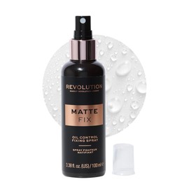 Makeup Revolution Matte Fix Oil Control Setting Spray, for Long Lasting Makeup, Lightweight & Translucent Formula, Vegan & Cruelty-Free, 3.38 Fl Oz