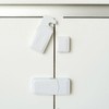 2-Pack White Child Safety Locks for Drawers, Sink Cabinets & Doors - Open Prevention 2p 5ea