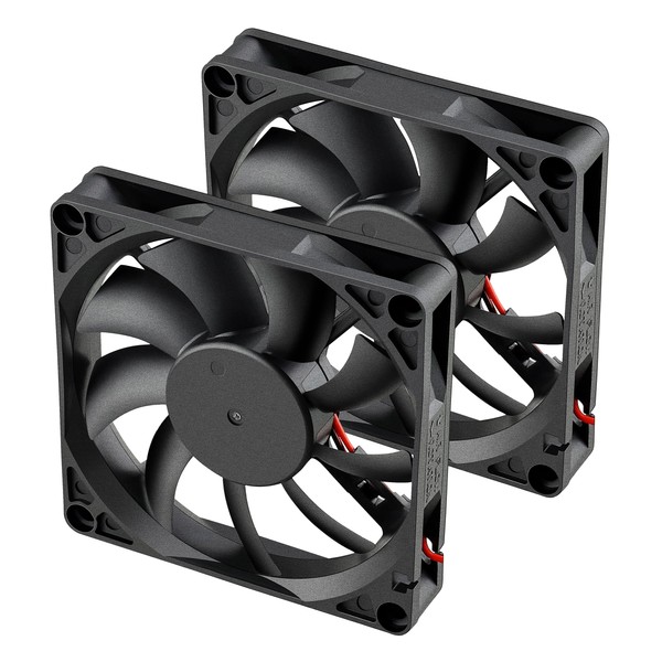 GDSTIME Slim Muffin Fan, Dual 80mm x 15mm 8cm 24V