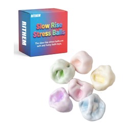 Coconut Oil Stress Ball Crunchy Squishy Sand Filled Grape Clay Squishies Snowball Vacuum Gel Foam Cheese Fillable Balls Stressball Fidget Snow Moldable Squeeze Crunch Ocean Squishys Beach(1.6IN6pcs)