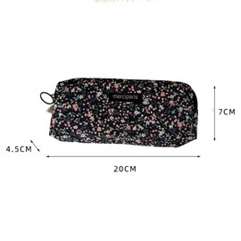 Qiwenr Pencil case with pencil case, black, NO