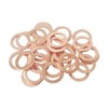 Qrity 20pcs Flat Washers Copper Flat Washers Gasket M6 Copper