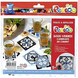 Set ironing beads Coasters - Cement tiles