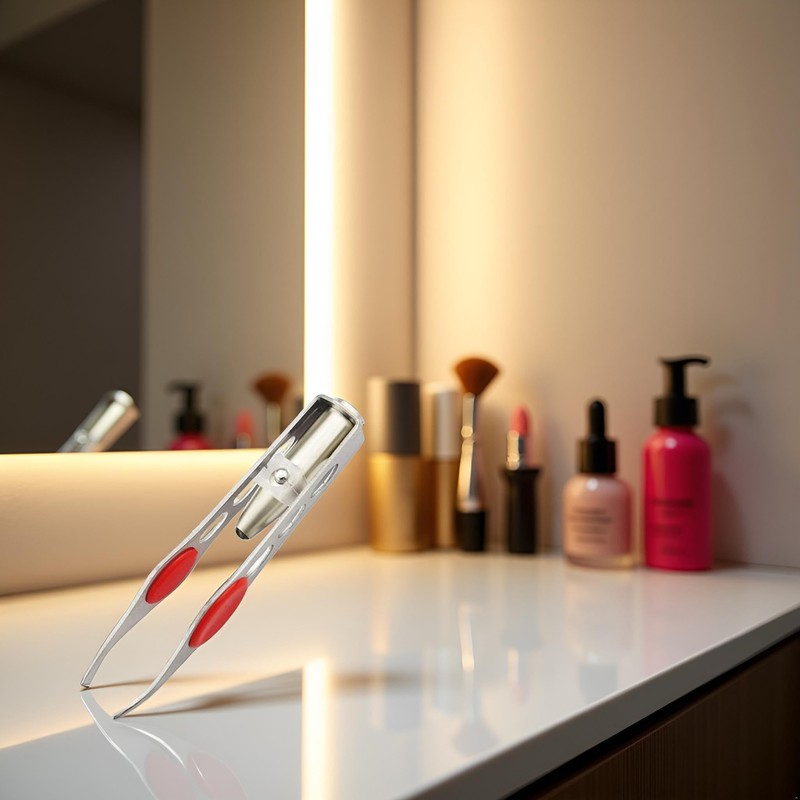 Tweezer With LED Light For Hair Removal Makeup Tool Eyebrow