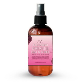 Rose Water Spray for Face & Hair – 100% Pure Steam-Distilled Rosewater Facial Toner – Alcohol-Free Hydrating Face Mist & Makeup Setting Spray – Anti-Aging & pH-Balancing Natural Skin Care (Rose)