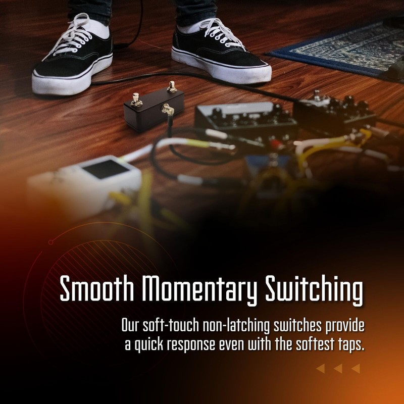 Rock Stock Dual Foot Switch Pedal - Versatile TRS Auxiliary