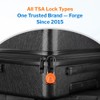 Forge TSA Approved Luggage Locks Ultra-Secure Dimple Key Cable Locks