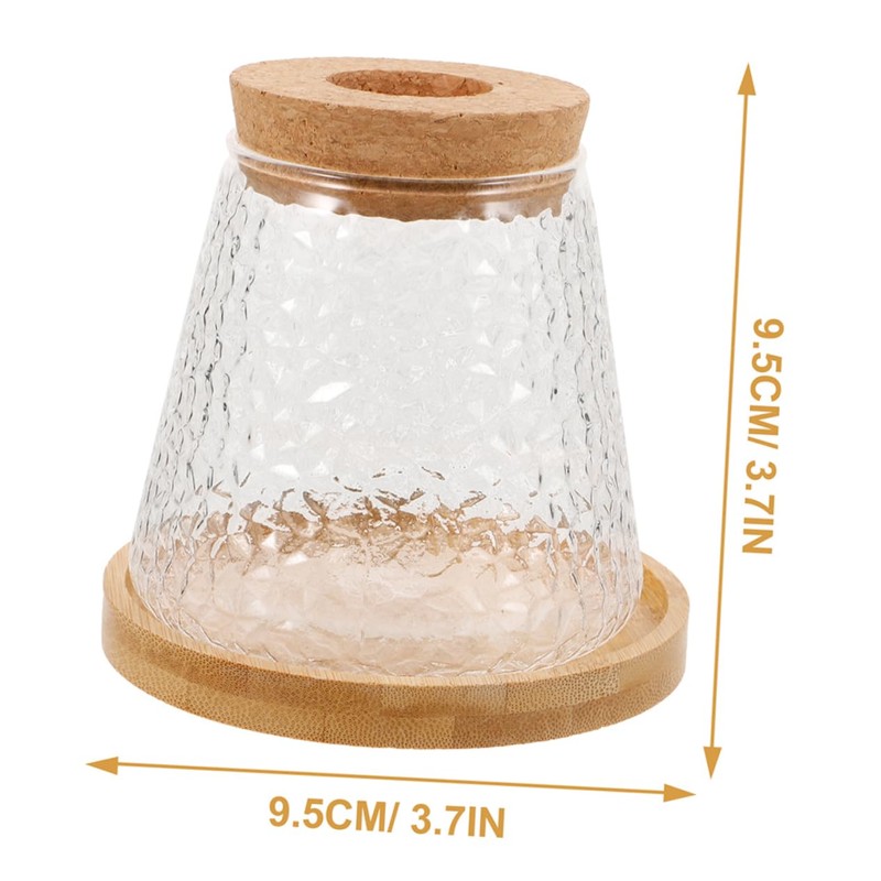 Abaodam 2Pcs Hydroponic Glass Plant Propagation Jars with Stand Lid