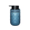 SEICASAYA 13.5 oz Glass Soap Dispenser, Luxurious Floral Embossed Glass