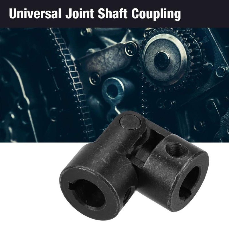 Shipenophy Universal Joint Shaft Coupling, U Joint Coupler Metal Keyway