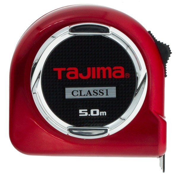 Tajima H1550MW Class 1"Hi Lock Measuring Tape, Red, 5 m x 25 mm