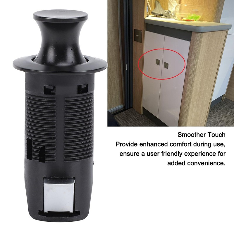 Keyless Cabinet Push Button Lock Snap Latch Cupboard Drawer Snap