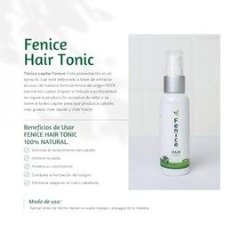 Fenice Tónico Capilar Antícaída, Estimula Crecimiento del Cabello, Natural, 60 ml