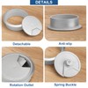 Pack of 8 Desk Cable Grommets with Hole Saw 60