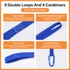 Pack of 8 Lashing Loops, Nylon Lashing Loops, Motorcycle with
