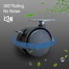 Dalyndar 2 Inch Furniture Caster Wheels 4pcs Swivel Plastic Rollers
