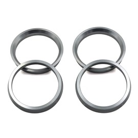 LU HWN 4X4 73.1 to 60.1 Gray Aluminum Hub Centric Rings - Pack of 4