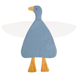 Wimist Baby Toys Lovey Blanket Soft Duck Blankets for Newborn Essentials 0-6 Months, Sensory Stuffed Animal Security Blanket for Boys and Girls (Costume Blue, Duck)