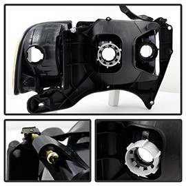 Carpart4u - Crystal Headlight Headlamp for Dodge Ram Sport Model Only 1999-2002 [ Halogen Model ]