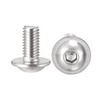 sourcing map Flanged Button Head Socket Cap Screws, M5*10mm Hex