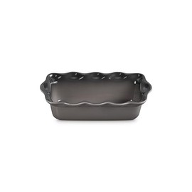 Le Creuset Stoneware Heritage Fluted Loaf Pan, 9", Oyster