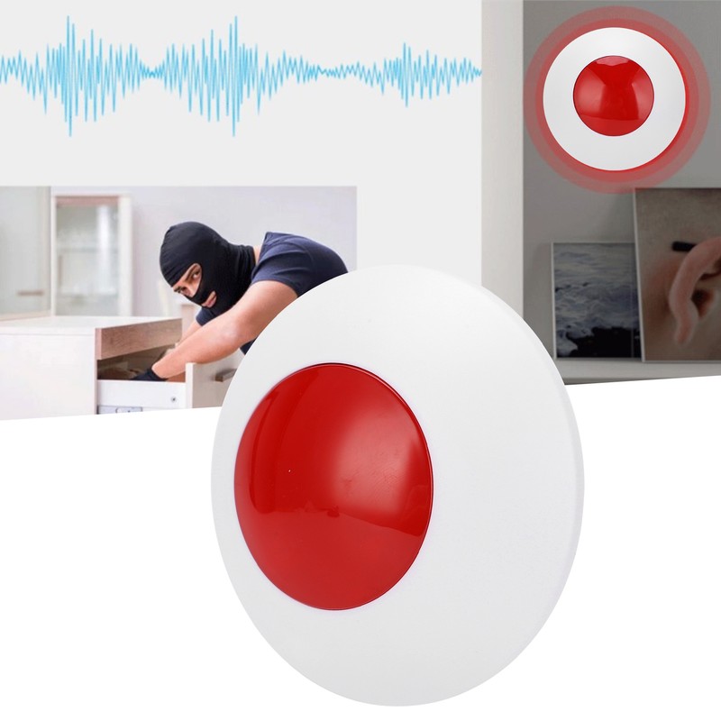 Wireless Sound Light Siren 110DB Burglary Prevention High Pitch Alarm