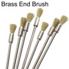 Luo ke 20 Pcs Extended Shank Brass End Brushes, 1/8''