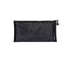 KyltoSynth Mesh Pouch, Zipper Small Nylon Travel, Mini Zipper Pouch, Mesh Makeup Bag for Daily, Purse Organizer Insert, to Keep Small Ltems, Home Organizing (1, Black, 3.93 x 7.87 inch)
