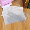 Pack of 30 Transparent Stamp Plastic Storage Bag, Resealable, Envelope
