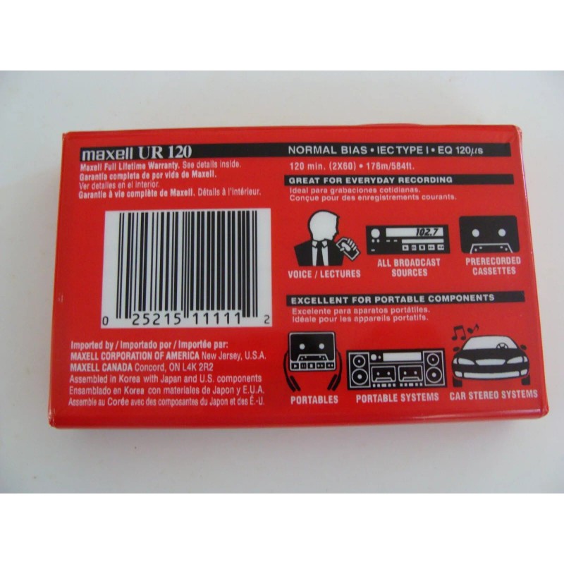 Maxell - Maxell UR 120 (Cassette Normal BIAS)
