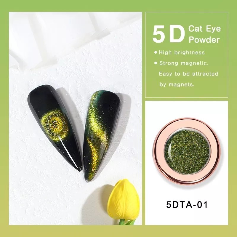 Obp Pigmento Para Uñas Efecto Ojo De Gato 15 Colores