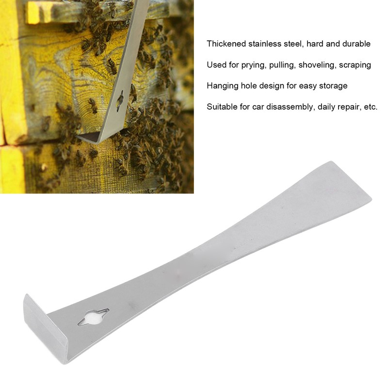 Stainless Steel Pry Bar Flat Crowbar Tool Nail Puller Scraper