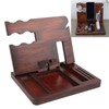 Wood Phone Docking Station Clear Texture Docking Station Organizer with