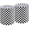 GO&SO Drum Lamp Shades Set of 2 Small Black&White Checkered