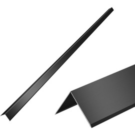 Aluminum Alloy Black Corner Guards 12PCS Thickness Wall Corner Protectors for Walls Right Angle Corner Protectors Guards L Shaped Metal Protectors 90° Angle, Corner Guards 19Ga (2x2X48.0 Inch)