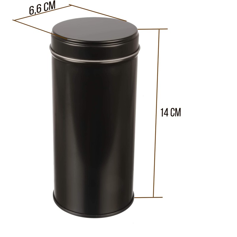 Dosenritter 4 x Narrow Tea Canisters with Aroma Protection Lid,