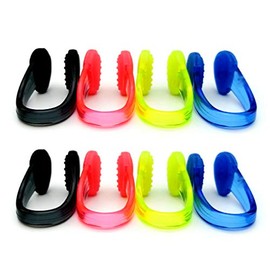 Zooshine 8PCS Waterproof Non-Slip Swimming Nose Clips Dotted Surface Pool Nose Plug for Kids Adults Protect Your Nose in Water Sports