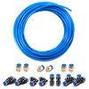 CGELE Pneumatic Tubing Blue PU Air hose Pipe Tube Kit